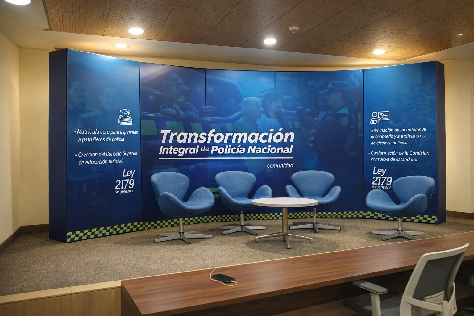 Referencia visual temporal del servicio de stands